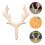 Deer Cupcake Topper Mini Antlers 10 pcs 1
