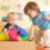 Tambor preto de 8 polegadas, instrumento musical infantil para crianças pequenas. 8