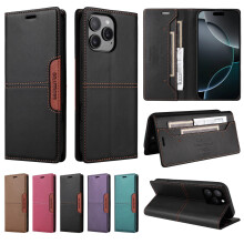 Wallet Case with Card Holder & Magnet for compatible with iPhone 16 Pro Max, Leather Phone Case