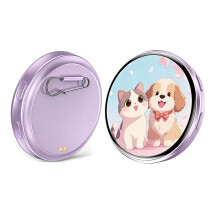 Electronic Badge Digital Display Pin, 1.8'' HD Touch Screen Bluetooth Pin with App Control for Custom Photo/Video Slideshows