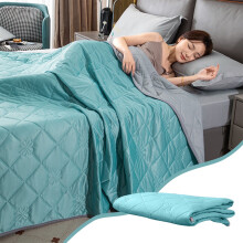 Mint Summer Cooling Quilt Twin/Queen – Skin-Friendly Washed Cotton, Soft Oversized Coverlet, Green, Summer Clearance
