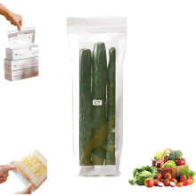 Food Grade Reusable Slider Freezer Bags, Fridge Covers for Veggies & Meat – Compatible with Kitchen Storage
