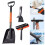 Ice Scraper Snow Brush with Extendable Shovel and Rotating 1