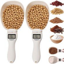 Electronic Measuring Spoon, Adjustable Digital Spoons with LCD Display, High Precision & Unit Conversion for Cooking and Pet