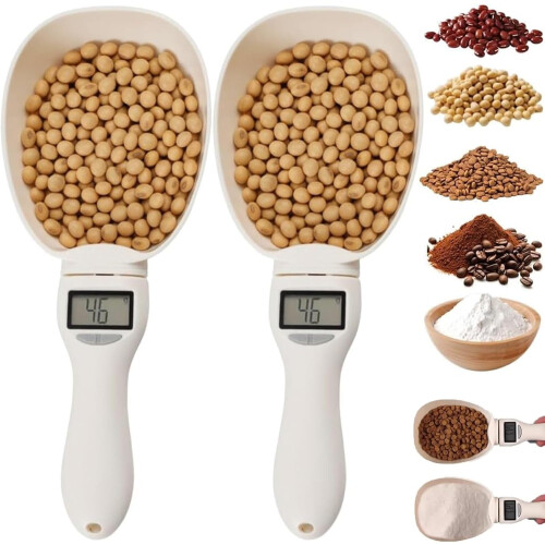 Electronic Measuring Spoon, Adjustable Digital Spoons with LCD Display, High Precision & Unit Conversion for Cooking and Pet