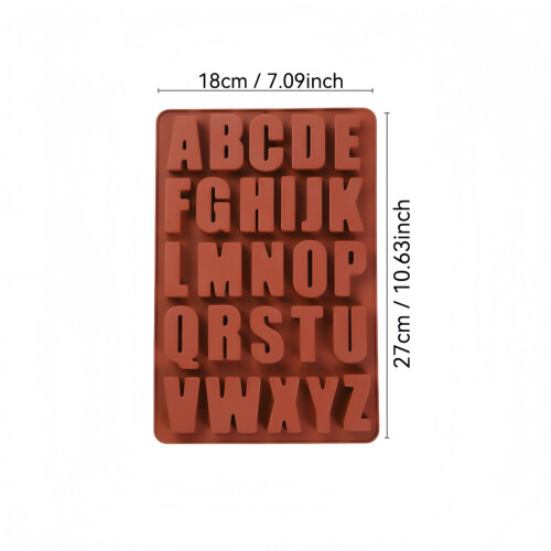 26-Letter Silicone Baking Mold – Multi-Use Chocolate/Cake/Ice Cube Mold for Custom Treats 1