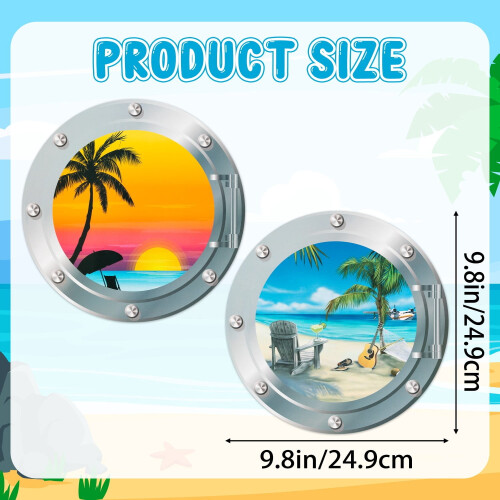 Beach Refrigerator Magnets 4 Pack 2