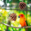 Bird Chewing Toy with Pine Cones for Small Medium Parrots 6