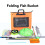 48L EVA Folding Fish Bucket Waterproof Camping Container Orange 3