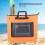 48L EVA Folding Fish Bucket Waterproof Camping Container Orange 4