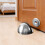 Door Stopper Floor Mount Stainless Steel Rubber No Drill 5