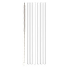 Replacement Straw Compatible with Stanley 20 oz 30 oz 40 oz Cup Tumbler, 6 Pack Reusable Straws with Cleaning Brush transparent