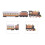 Windup Train Toy Tinplate - Handmade Model 6