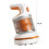 5.51" Cordless USB Rechargeable Mini Desktop Vacuum - Multi-Function Dust Cleaner for Keyboard/Pencil Shavings (Orange) 3
