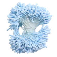 400pcs 2mm Artificial Flower Stamen Pearls, Matte Finish, Blue – DIY Craft Supplies for Roses, Lilies, Weddings & Home Decor
