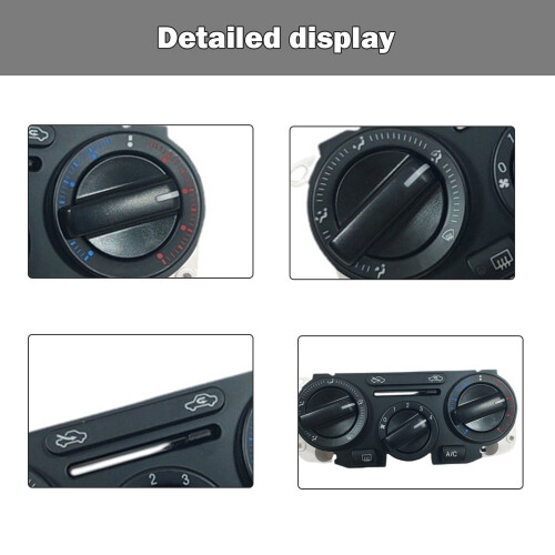 Car AC Control Switch Panel for Nissan Versa 2007-2011 OE:27510-ED50A, HVAC Control Module Button Assembly -black 2