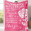 Pink Rose Print Soft Throw Blanket 50x60 inches 1
