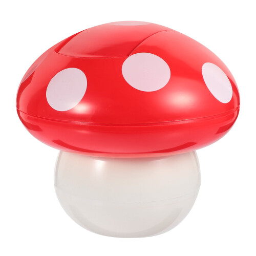 Mushroom Themed Trash Container For Bedroom White 1Pack 7.5In 1