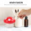 Mushroom Themed Trash Container For Bedroom White 1Pack 7.5In 3