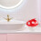 Mushroom Themed Trash Container For Bedroom White 1Pack 7.5In 8