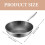 Stainless Wok Nonstick Round Bottom Easy to Clean 1Pack 3