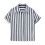 Children's Cotton-Linen Tops with Vertical Stripes and 5