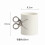 Ceramic Mug with Electroplated Gold Handle, White 1
