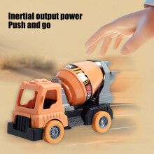 Friction-Powered Construction Truck Toys for Toddlers 3-6: Excavator, Crane, Bulldozer, Concrete Tanker – Compatible with STEM Learning