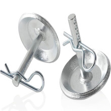 Snow Plow Blades Metal Skid Shoes with Pin Lock 2 Set