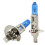 H1 Headlight Bulbs 100W 12V 6000K Bright White 2 Pack 1