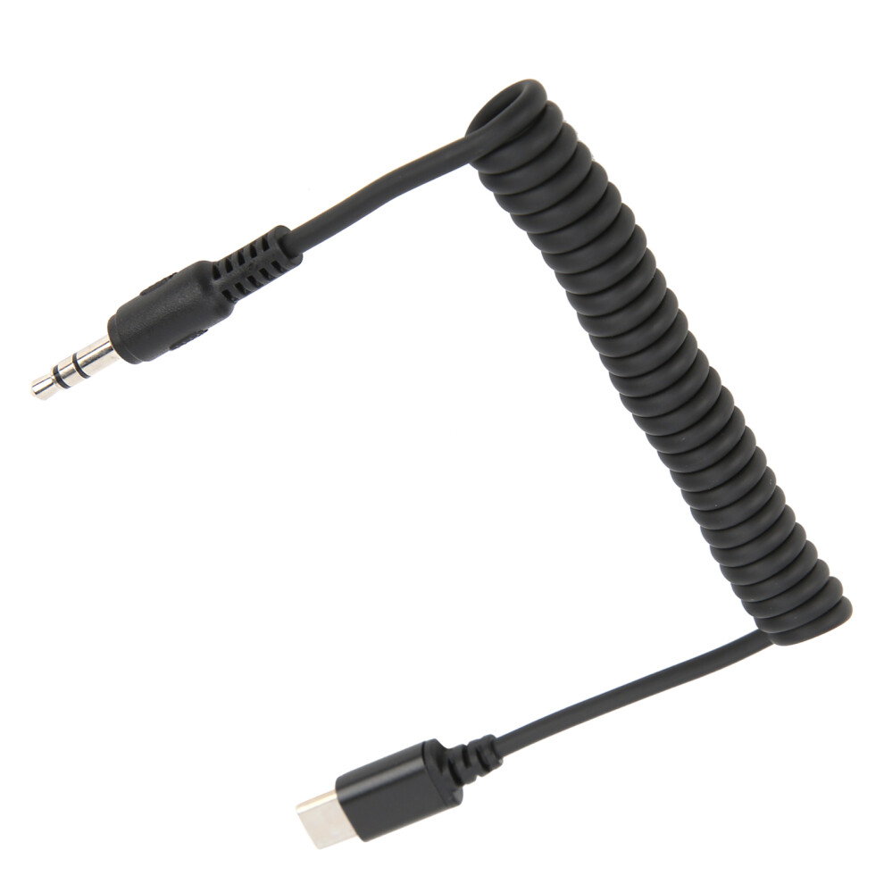 Spring Coiled 3.5Mm Trrs To Type C Microphone Audio Adapter, 25-90Cm 5021387582229