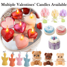 Bougie parfumée en forme de tulipe, cadeau romantique pour la Saint-Valentin, cire décorative pour l'aromathérapie, élégant accessoire floral