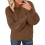 Cable Knit Womens Sweater Long Flared Sleeve Comfortable Crewneck Lightweight Polyester Pullover Versatile 1