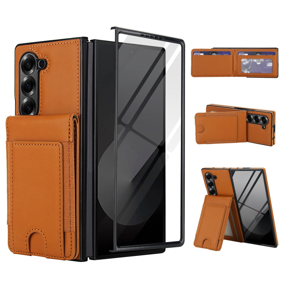 Leather Wallet Case For Samsung Galaxy Z Fold 3 To 7 9101399873327