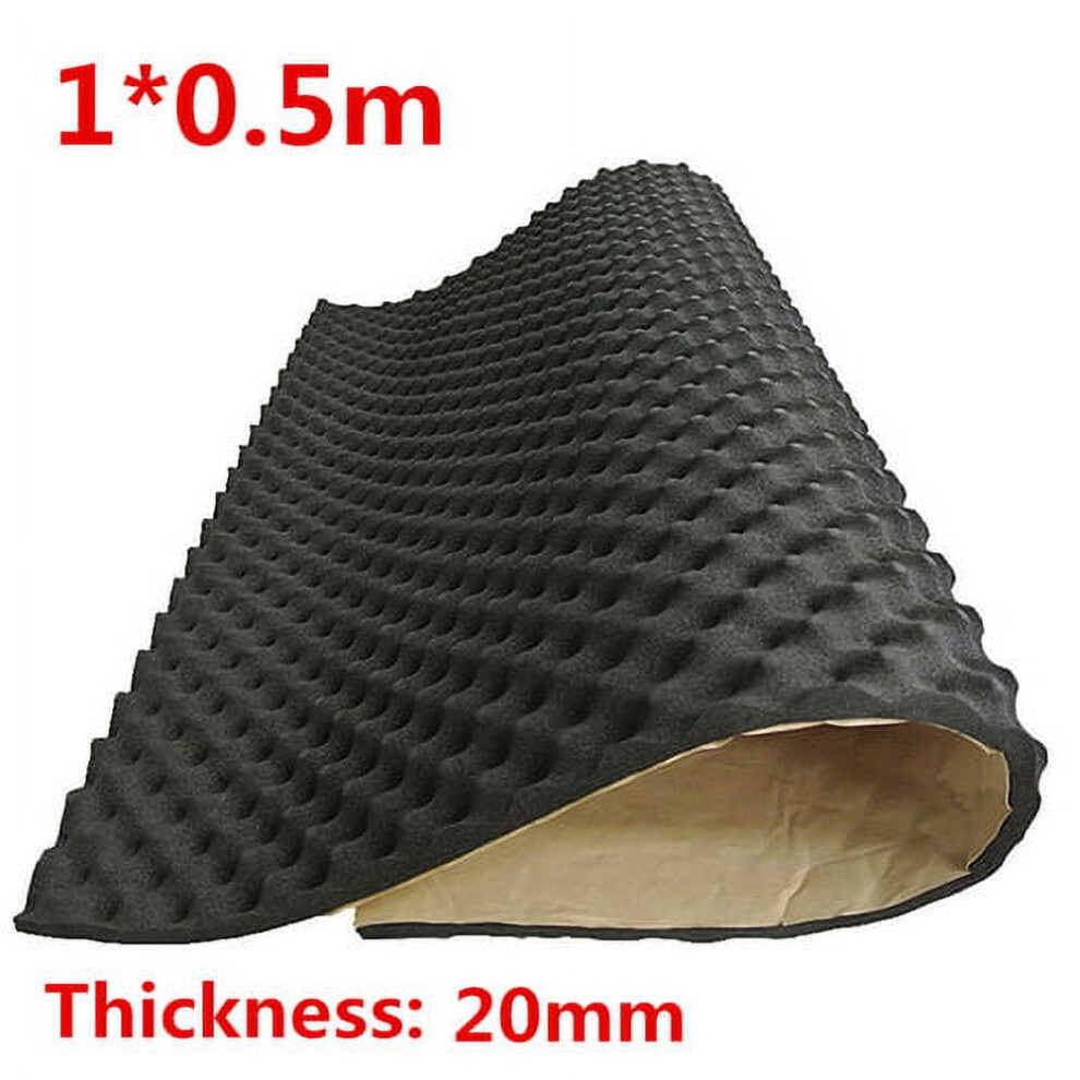 50X100cm Car Deadening Proofing Hood Sound Shield Insulation 20Mm Acoustic Foam 9327961838611