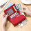 Unisex Real Leather RFID Wallet with Dual Zippers 4