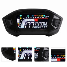 Motorcycle Speedometer ABS Black 1 Set 7.9x5.9x3.1 Inches