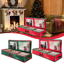 40.5 in Gift Wrap Organizer Storage, Underbed Storage for Holiday Decorations, PE Multifunctional Organizing Bag, Large Capacity Storage Box