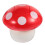 Mushroom Themed Trash Container For Bedroom White 1Pack 7.5In 1