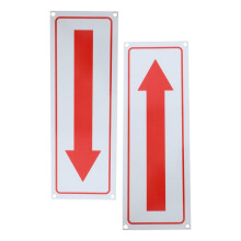 Arrow Road Sign Reflective Surface Assorted Color 2Pcs