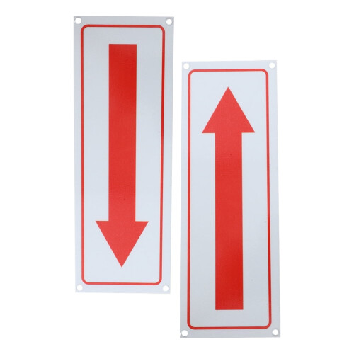 Arrow Road Sign Reflective Surface Assorted Color 2Pcs