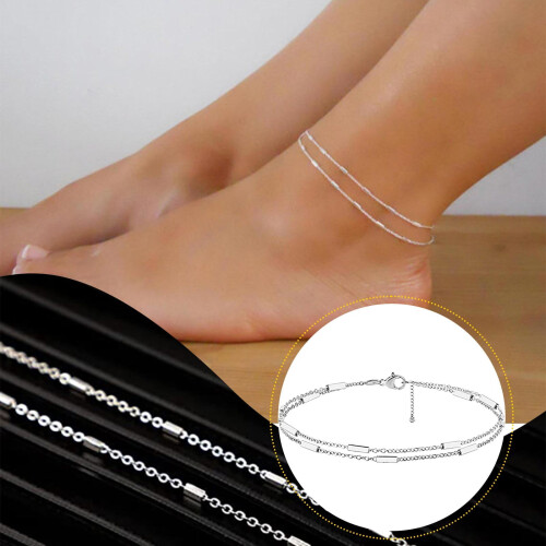 Women's Double-Layer Chain Anklet 20 pcs 1