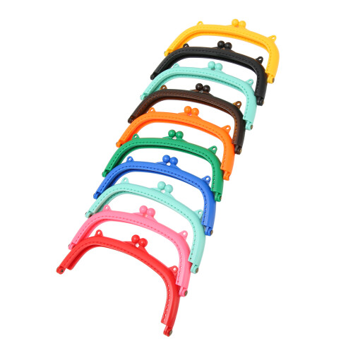 10pcs Arc-Shaped Purse Clasp Frame with Double Ears for DIY Plastic Bag Lock