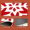Fluffy Round Area Rug Red Polyester 23 in 5