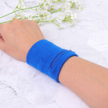 4pcs Exercise Wristband Wallet Black Cotton Coins Storage for Cycling