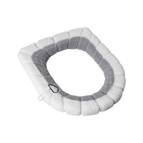 Soft Thick Washable Toilet Seat Cover – Grey, Universal 2