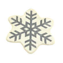 Christmas Washable Round Area Rug, Non Slip Winter Soft Throw Rugs Carpet for Entryway Living Room Bedroom (polyester, 31.5" x 31.5")