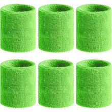 Sweatbands for Men & Women – Moisture-Wicking Cotton Terry Wristbands Compatible with Tennis, Basketball, Running, Gym