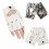 Fingerless Motorcycle Gloves PU Leather Punk Style 2