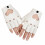 Fingerless Motorcycle Gloves PU Leather Punk Style 8